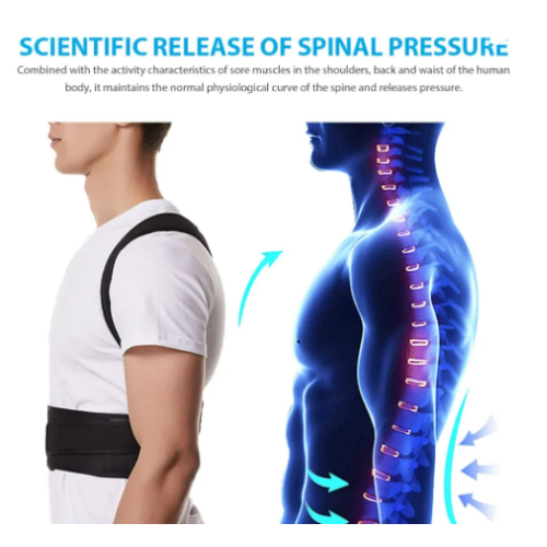 Adjustable Posture Corrector Back Brace Support - Image 5