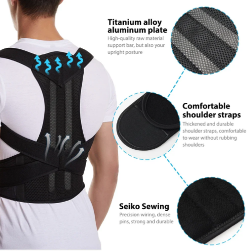 Adjustable Posture Corrector Back Brace Support - Image 4