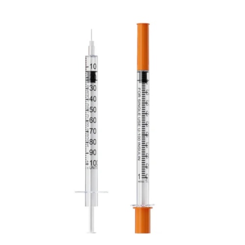 Sterilized insulin Syring With Orange Cap - Image 3