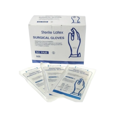 Latex Medical Surgical Sterile Powdered Gloves