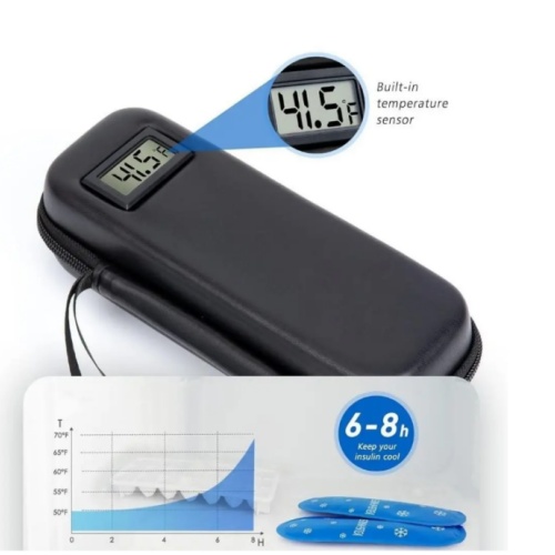 Waterproof Insulin Cooler Travel Case with Thermometer - Image 7